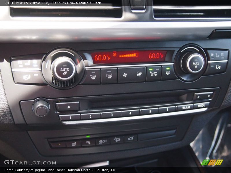 Platinum Gray Metallic / Black 2011 BMW X5 xDrive 35d