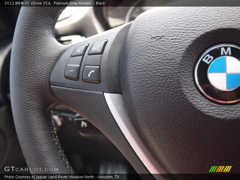 Platinum Gray Metallic / Black 2011 BMW X5 xDrive 35d