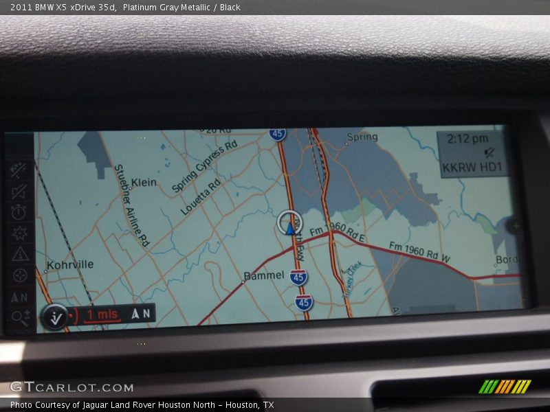 Platinum Gray Metallic / Black 2011 BMW X5 xDrive 35d