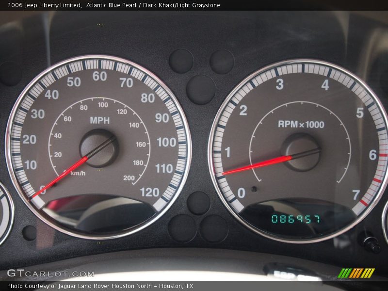 Atlantic Blue Pearl / Dark Khaki/Light Graystone 2006 Jeep Liberty Limited