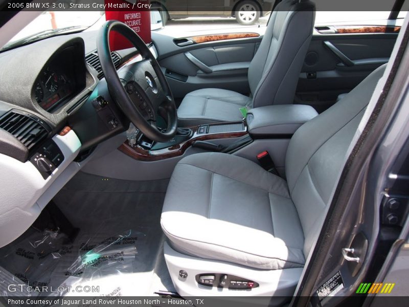 Stratus Grey Metallic / Grey 2006 BMW X5 3.0i