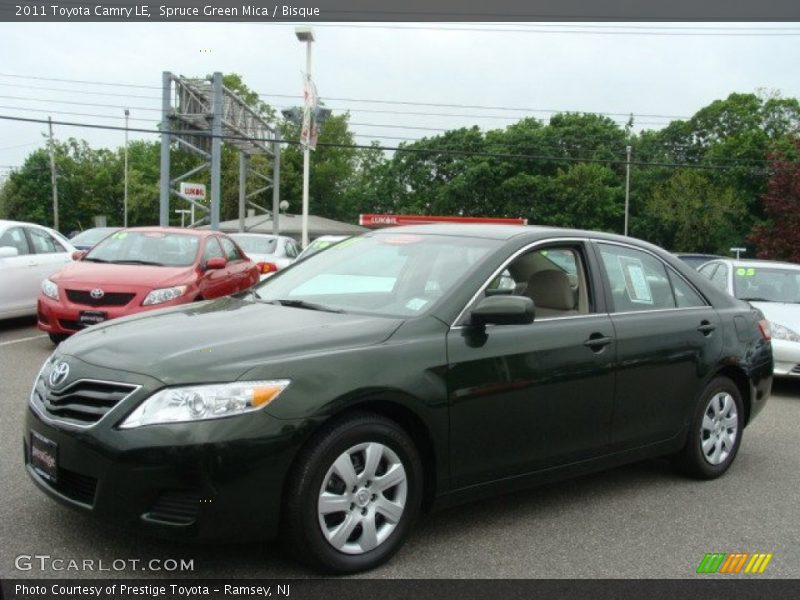 Spruce Green Mica / Bisque 2011 Toyota Camry LE