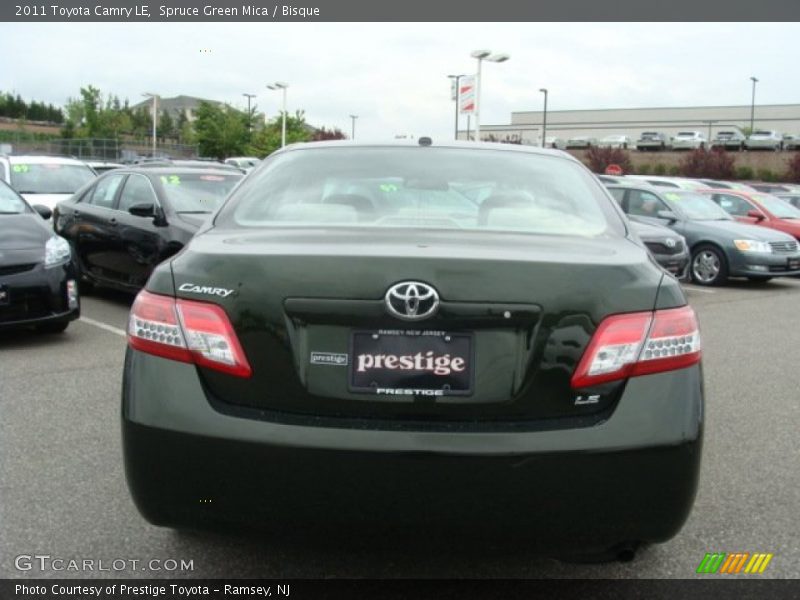 Spruce Green Mica / Bisque 2011 Toyota Camry LE