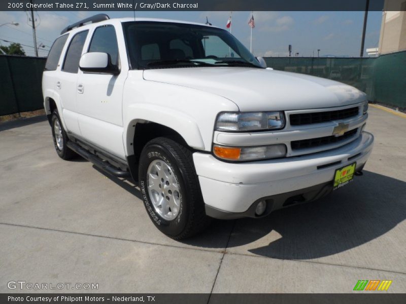 Summit White / Gray/Dark Charcoal 2005 Chevrolet Tahoe Z71