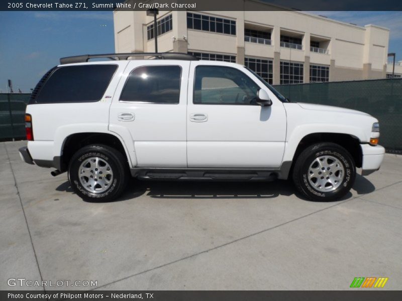 Summit White / Gray/Dark Charcoal 2005 Chevrolet Tahoe Z71