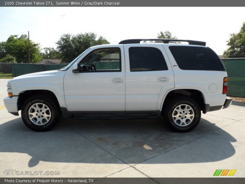 Summit White / Gray/Dark Charcoal 2005 Chevrolet Tahoe Z71