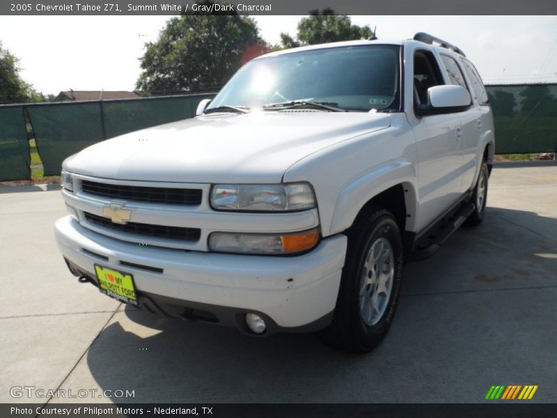 Summit White / Gray/Dark Charcoal 2005 Chevrolet Tahoe Z71