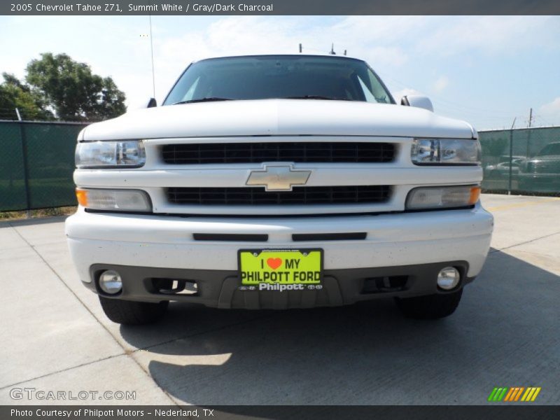 Summit White / Gray/Dark Charcoal 2005 Chevrolet Tahoe Z71