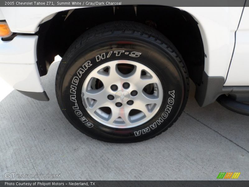 Summit White / Gray/Dark Charcoal 2005 Chevrolet Tahoe Z71