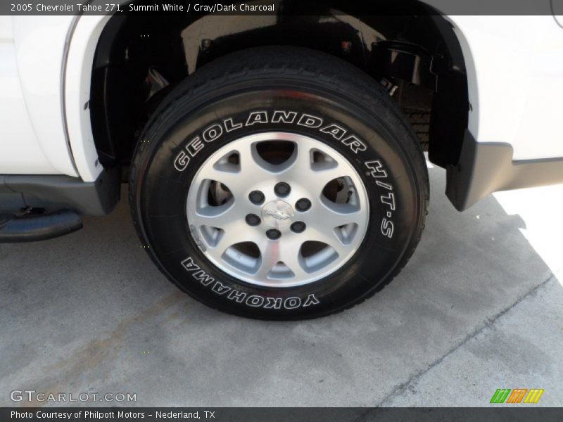 Summit White / Gray/Dark Charcoal 2005 Chevrolet Tahoe Z71