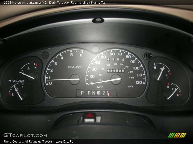 Dark Toreador Red Metallic / Prairie Tan 1998 Mercury Mountaineer V6