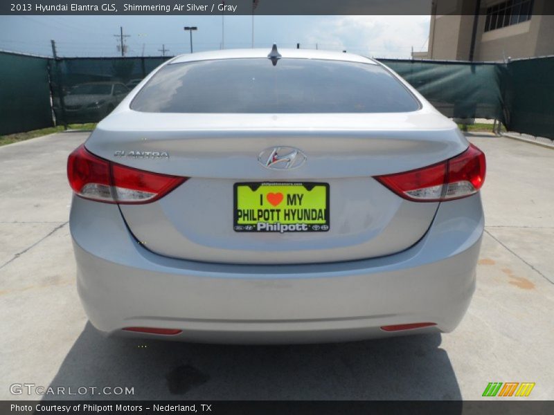 Shimmering Air Silver / Gray 2013 Hyundai Elantra GLS