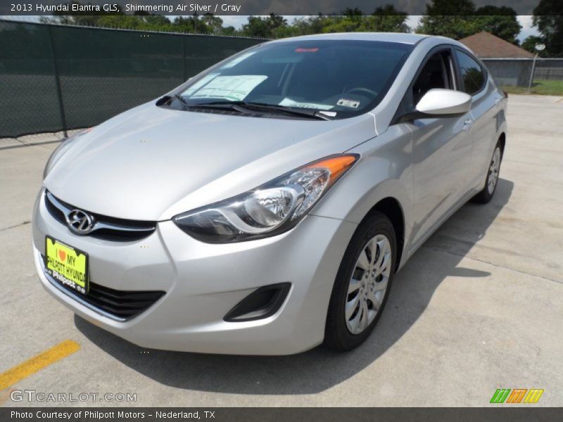 Shimmering Air Silver / Gray 2013 Hyundai Elantra GLS