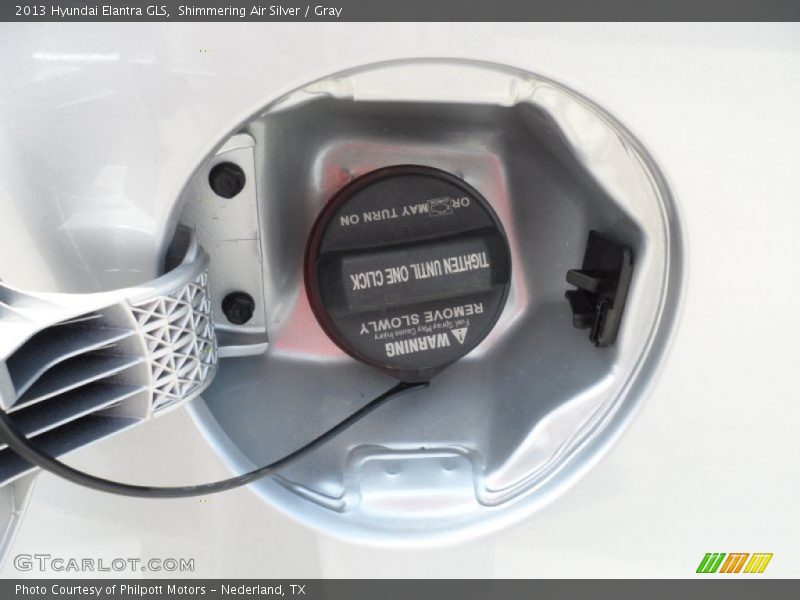 Shimmering Air Silver / Gray 2013 Hyundai Elantra GLS