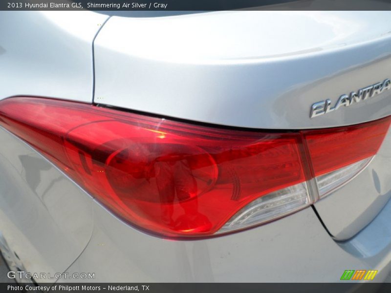 Shimmering Air Silver / Gray 2013 Hyundai Elantra GLS