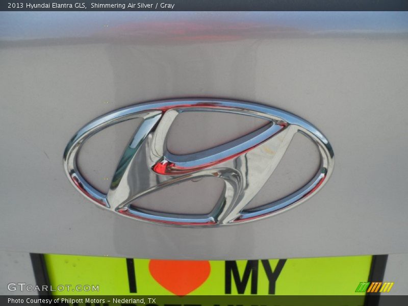 Shimmering Air Silver / Gray 2013 Hyundai Elantra GLS