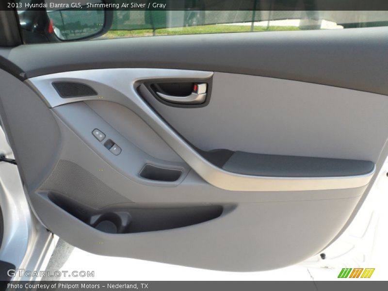 Shimmering Air Silver / Gray 2013 Hyundai Elantra GLS