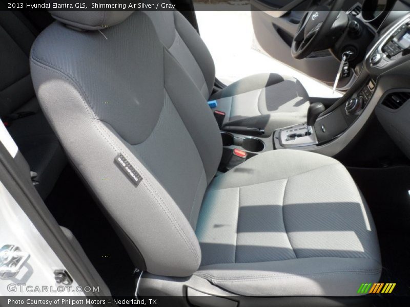 Shimmering Air Silver / Gray 2013 Hyundai Elantra GLS