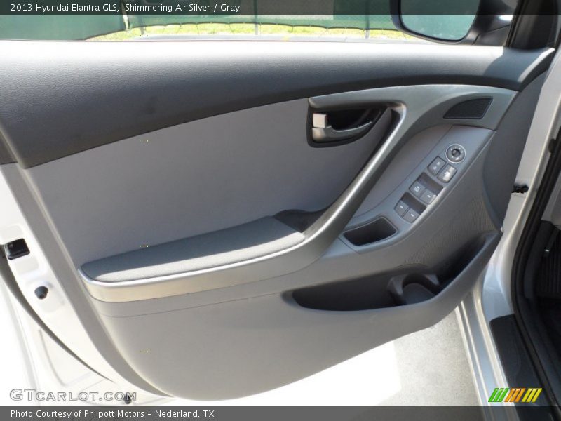Shimmering Air Silver / Gray 2013 Hyundai Elantra GLS