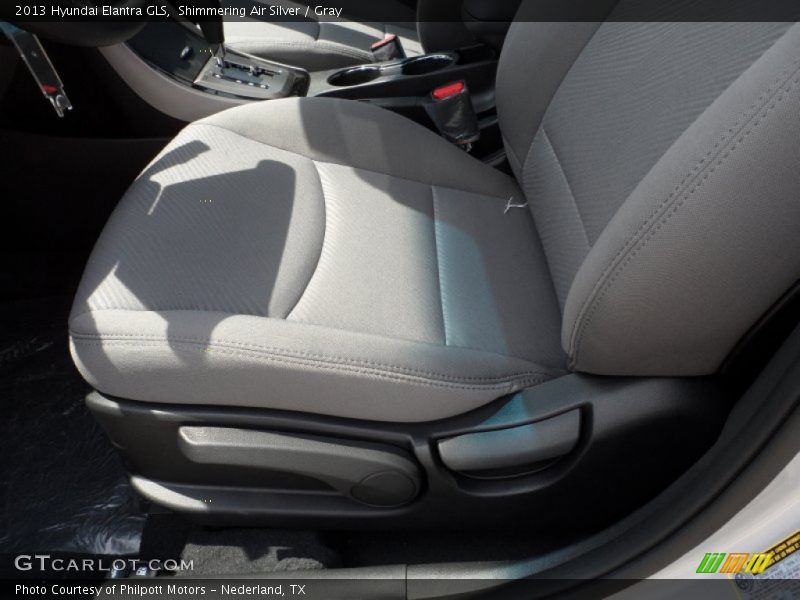 Shimmering Air Silver / Gray 2013 Hyundai Elantra GLS