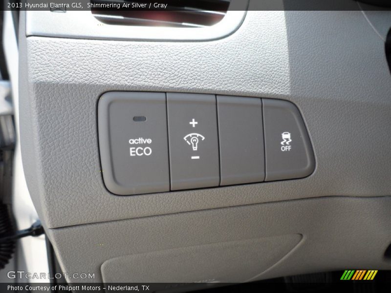Shimmering Air Silver / Gray 2013 Hyundai Elantra GLS