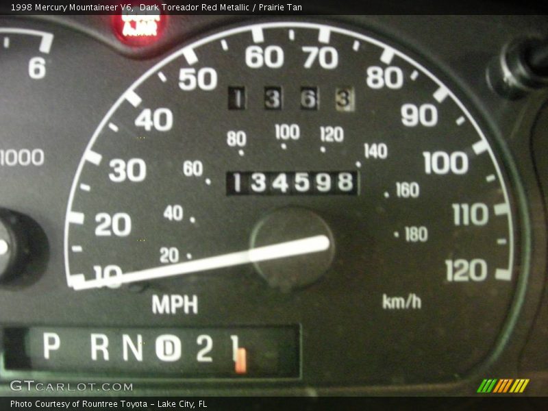 Dark Toreador Red Metallic / Prairie Tan 1998 Mercury Mountaineer V6
