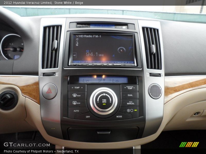 Stone White / Beige 2012 Hyundai Veracruz Limited