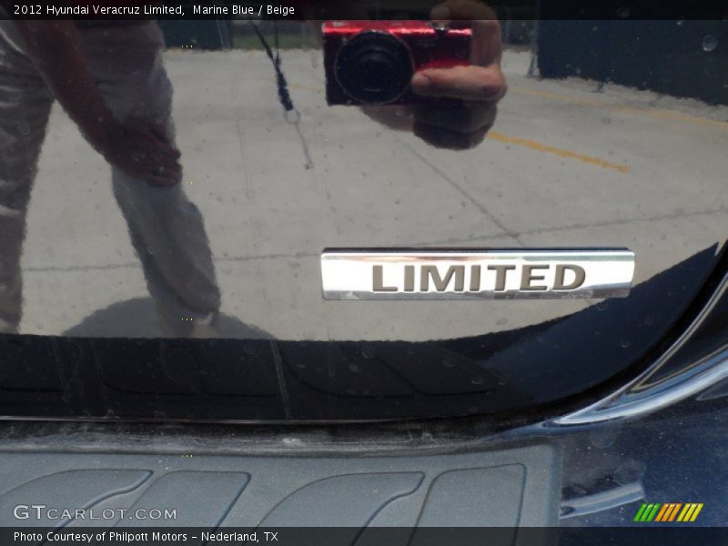 Marine Blue / Beige 2012 Hyundai Veracruz Limited