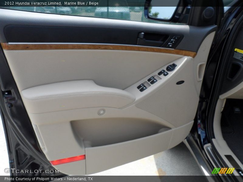 Marine Blue / Beige 2012 Hyundai Veracruz Limited