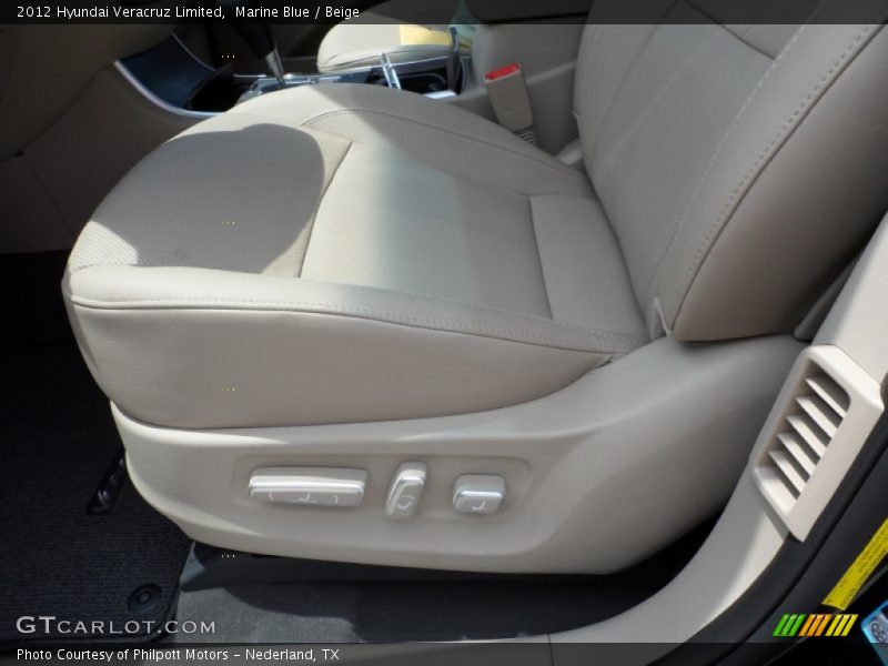 Marine Blue / Beige 2012 Hyundai Veracruz Limited