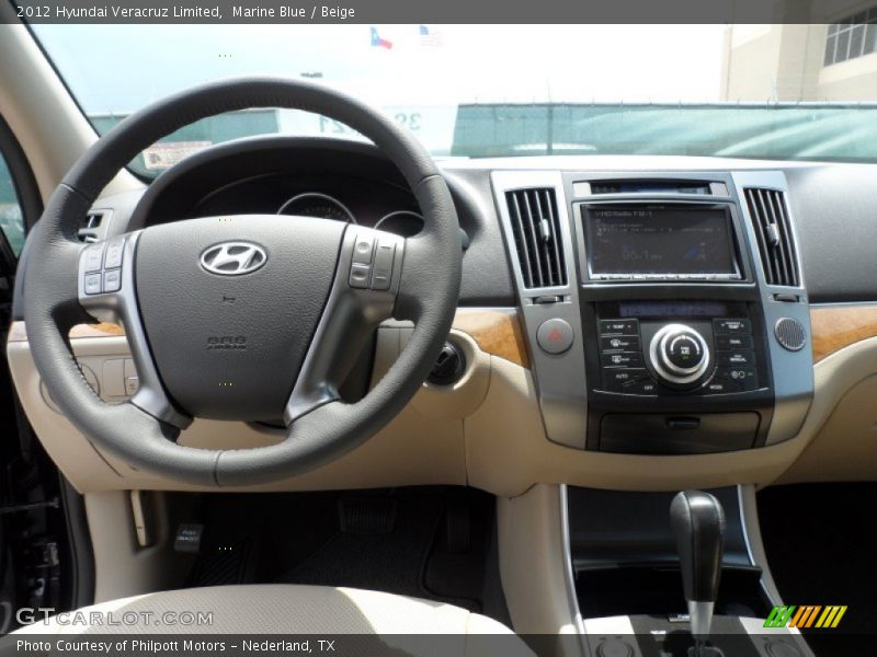 Marine Blue / Beige 2012 Hyundai Veracruz Limited