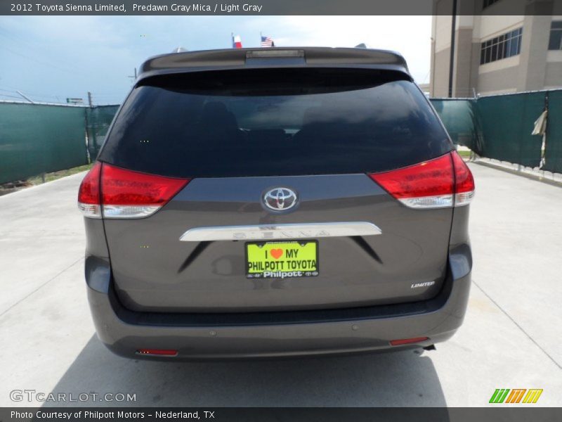 Predawn Gray Mica / Light Gray 2012 Toyota Sienna Limited