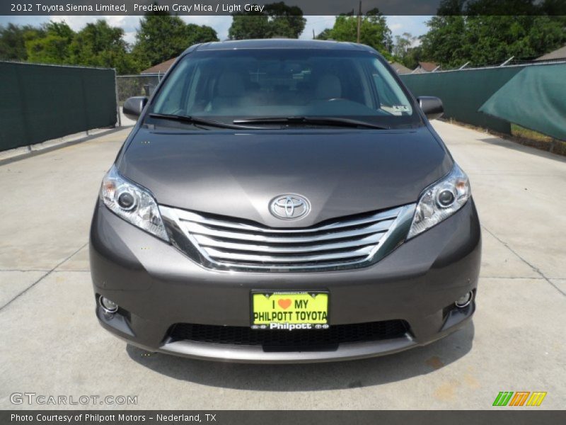 Predawn Gray Mica / Light Gray 2012 Toyota Sienna Limited