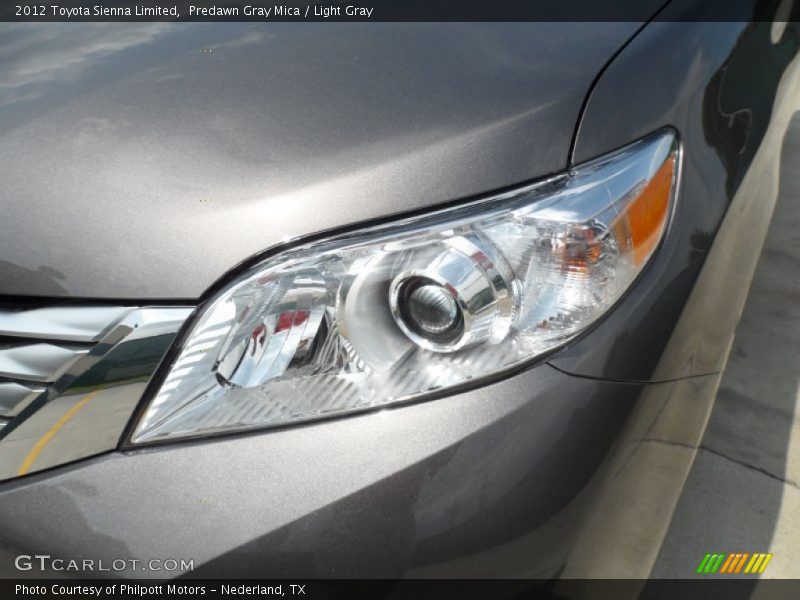 Predawn Gray Mica / Light Gray 2012 Toyota Sienna Limited