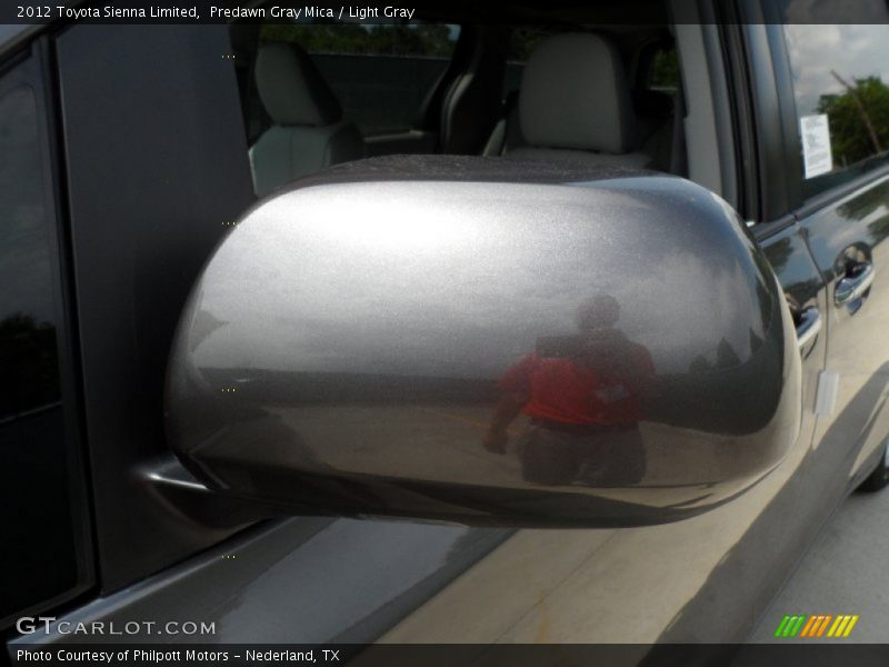 Predawn Gray Mica / Light Gray 2012 Toyota Sienna Limited