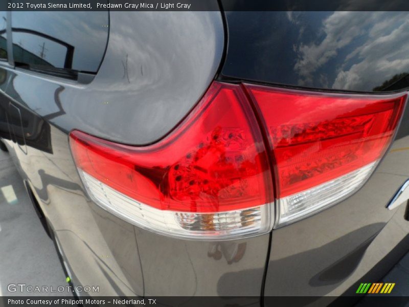 Predawn Gray Mica / Light Gray 2012 Toyota Sienna Limited