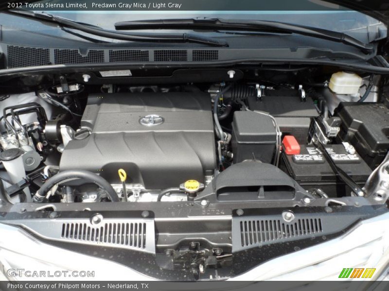 Predawn Gray Mica / Light Gray 2012 Toyota Sienna Limited