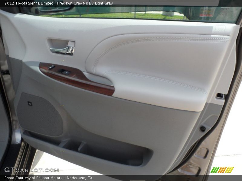 Predawn Gray Mica / Light Gray 2012 Toyota Sienna Limited