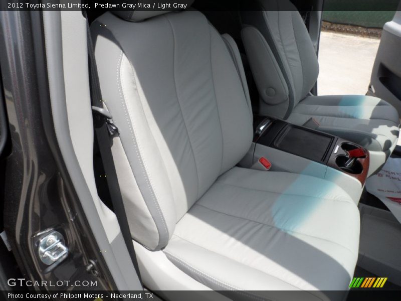 Predawn Gray Mica / Light Gray 2012 Toyota Sienna Limited