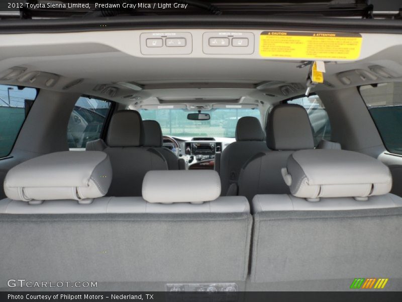 Predawn Gray Mica / Light Gray 2012 Toyota Sienna Limited
