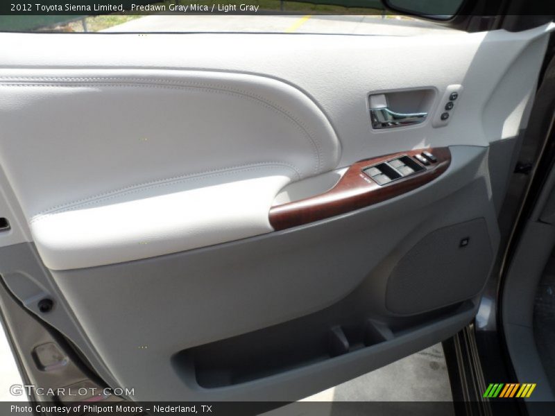 Predawn Gray Mica / Light Gray 2012 Toyota Sienna Limited