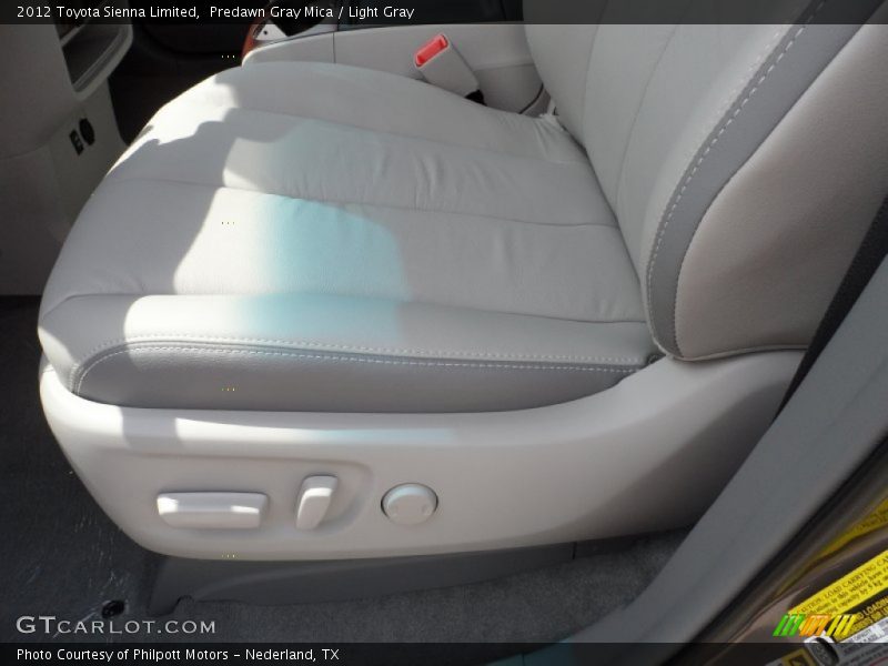 Predawn Gray Mica / Light Gray 2012 Toyota Sienna Limited