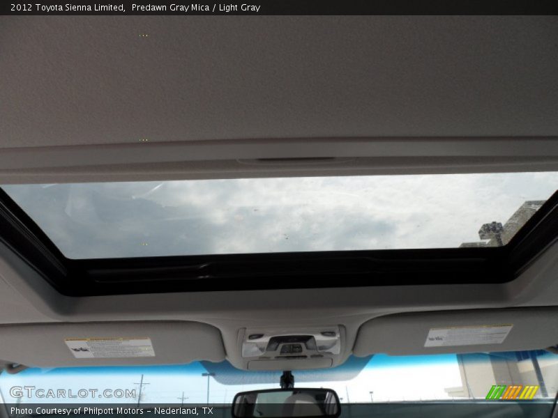 Predawn Gray Mica / Light Gray 2012 Toyota Sienna Limited