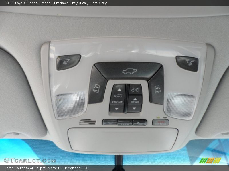 Predawn Gray Mica / Light Gray 2012 Toyota Sienna Limited