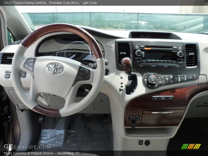 Predawn Gray Mica / Light Gray 2012 Toyota Sienna Limited
