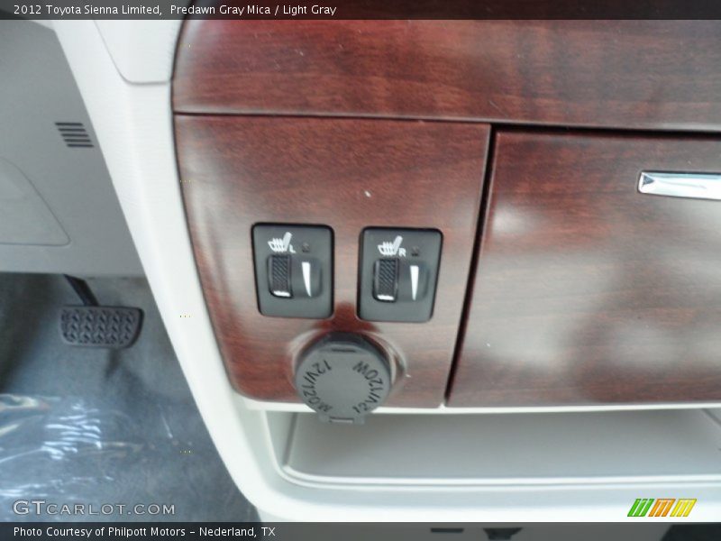 Predawn Gray Mica / Light Gray 2012 Toyota Sienna Limited