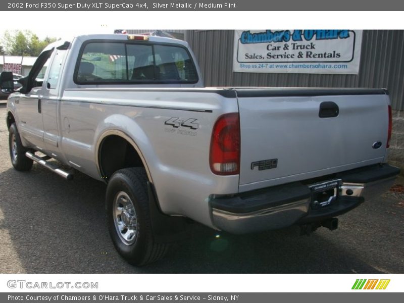 Silver Metallic / Medium Flint 2002 Ford F350 Super Duty XLT SuperCab 4x4
