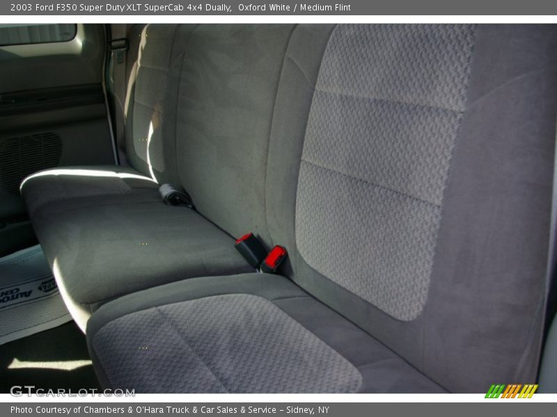 Oxford White / Medium Flint 2003 Ford F350 Super Duty XLT SuperCab 4x4 Dually
