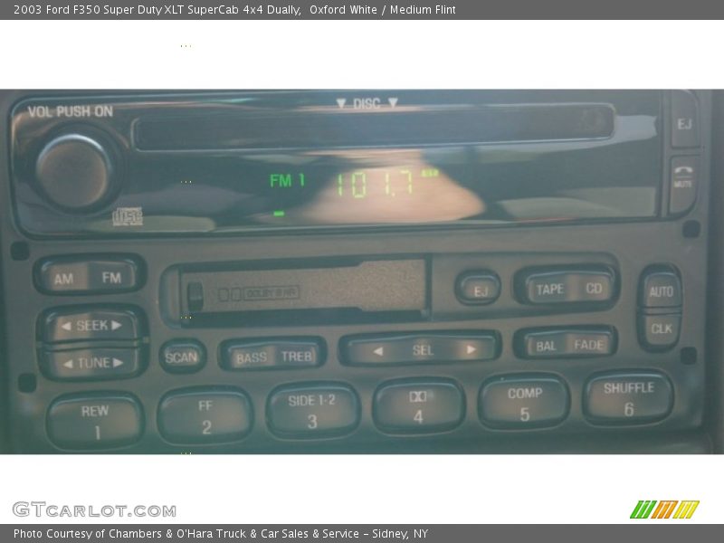 Oxford White / Medium Flint 2003 Ford F350 Super Duty XLT SuperCab 4x4 Dually