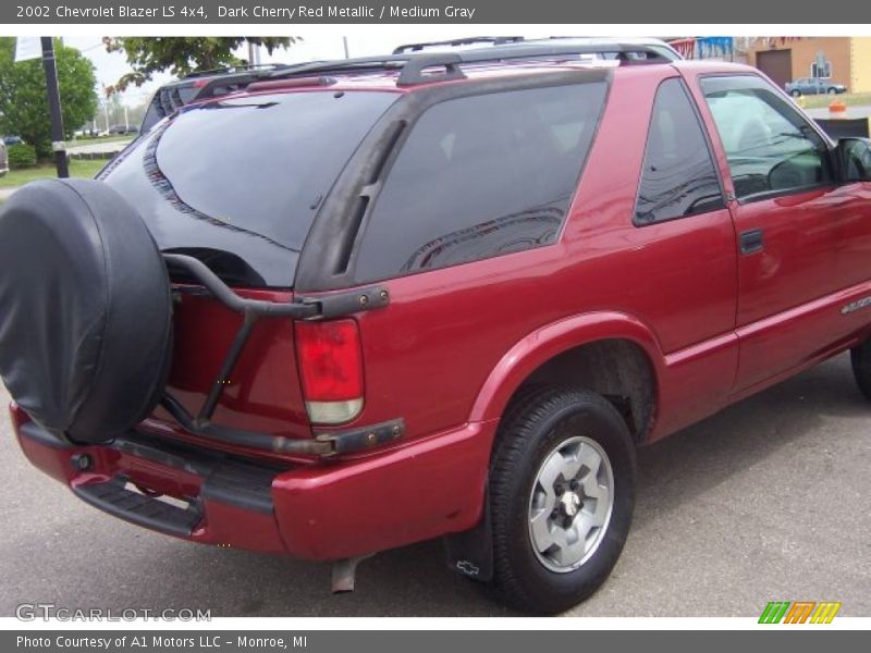 Dark Cherry Red Metallic / Medium Gray 2002 Chevrolet Blazer LS 4x4